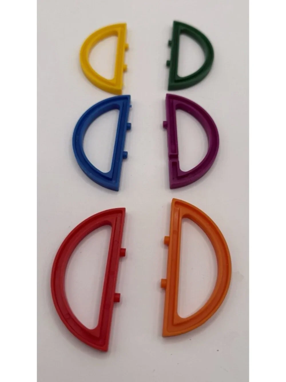 Plastic Puzzle Ball Half Moon Interlocking Replacements